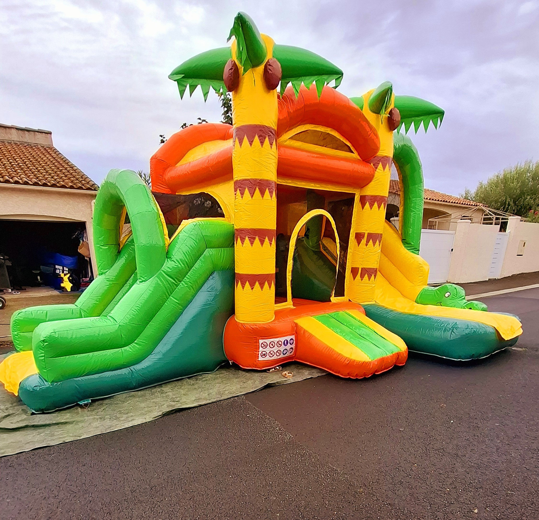 Structure gonflable JUMPY DOUBLE TOBOGGAN