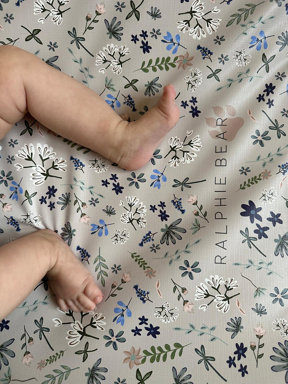 Thumbnail: Wildflower Anti Roll Wedge Changing Mat