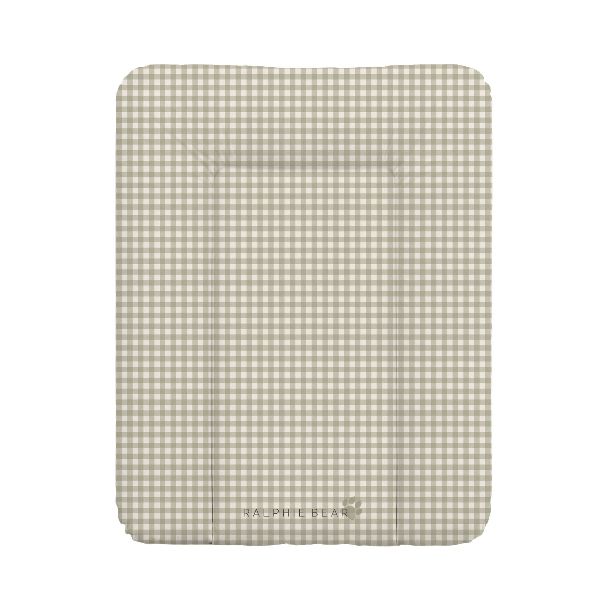 Gingham Sage Comfort Changing Mat