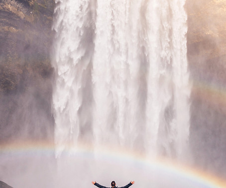 Rainbow and Waterfall