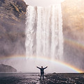 Rainbow and Waterfall