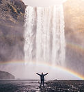 Rainbow and Waterfall