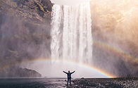 Rainbow and Waterfall