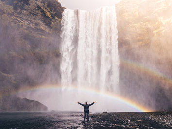 rainbow waterfall