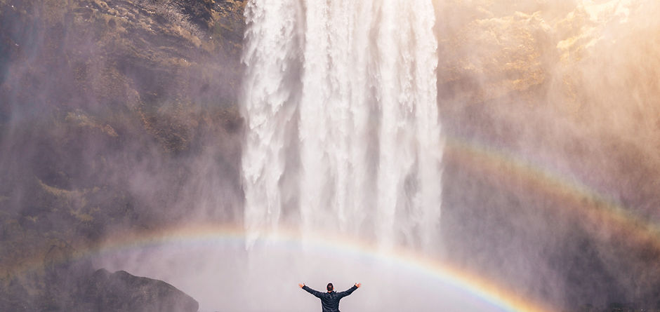 Rainbow and Waterfall