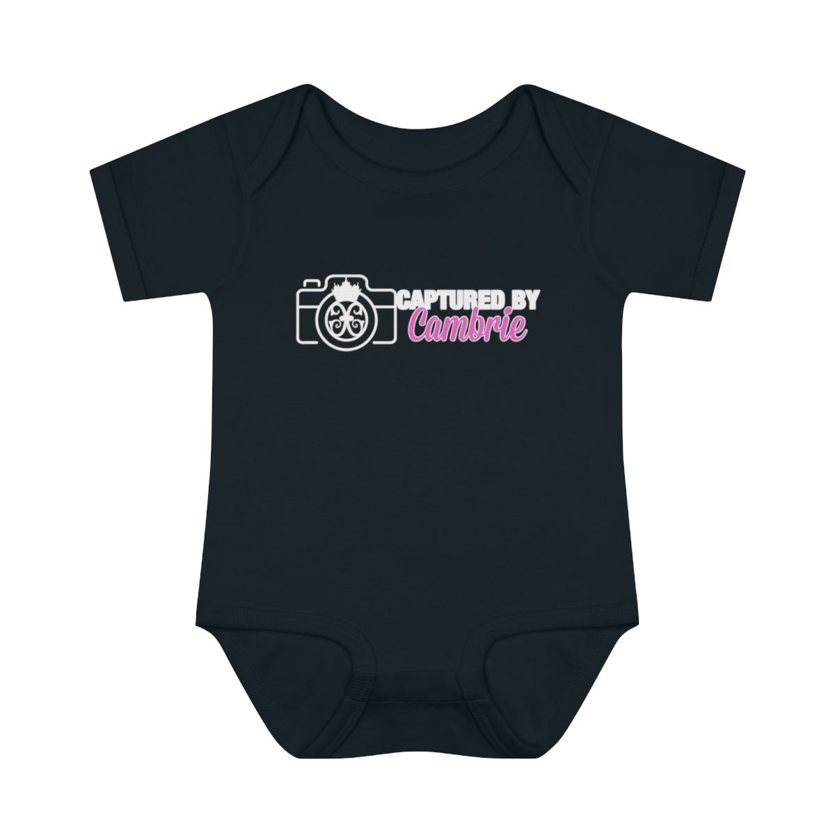 Black Captured by Cambrie Infant Bodysuit