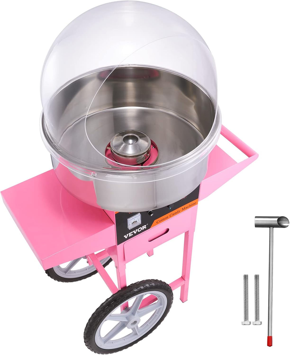 Electric Cotton Candy Machine Cart with Cover