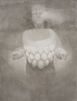Artémis_Dominique Van den Bergh_ dessin lavis _ 55 x 42 cm