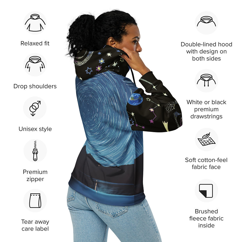 Thumbnail: Unisex zip hoodie