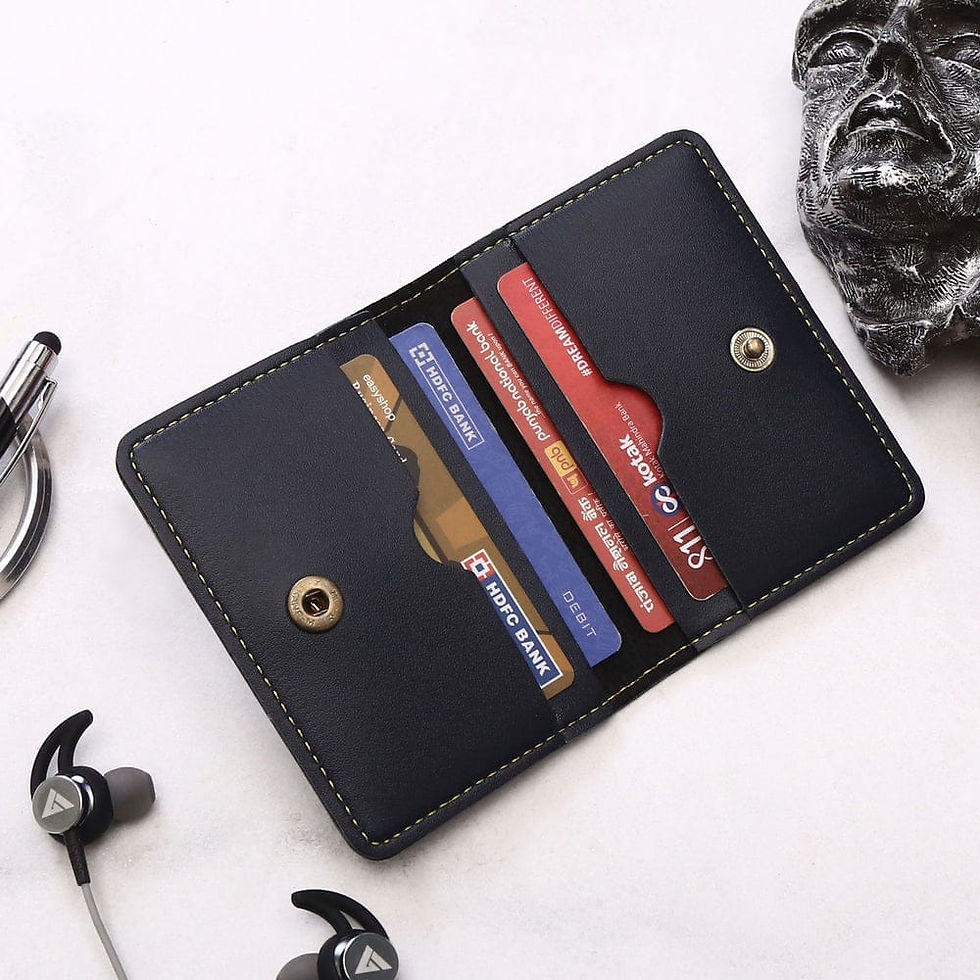Thumbnail: Personalized leather Card Holder
