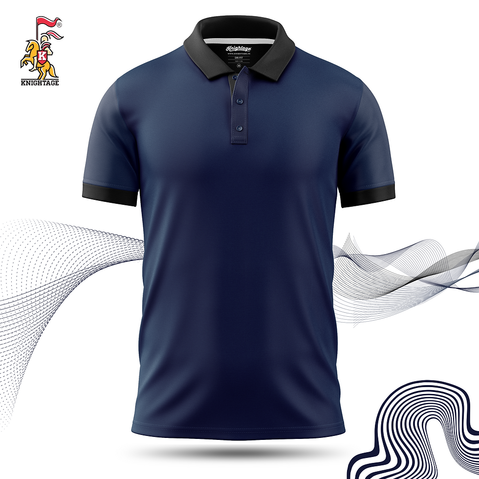 Navy Blue Polo Tshirt-09