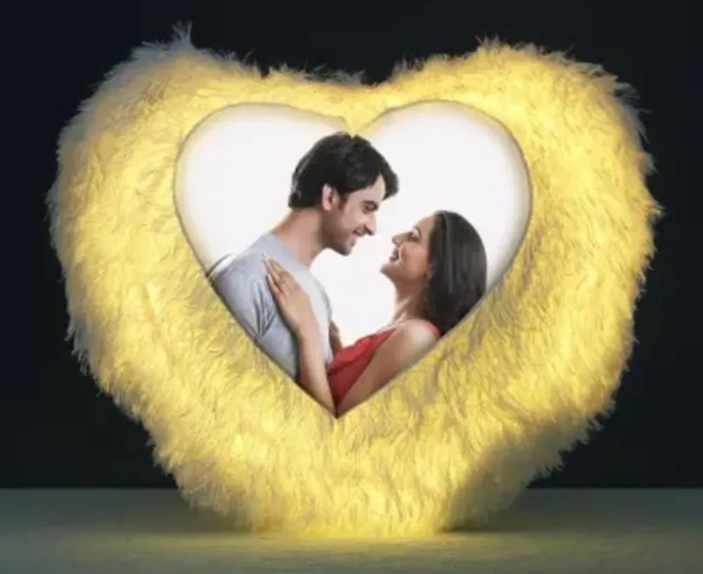 LED Heart Shaped Pillow