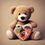 Thumbnail: Teddy  Bear With Pillow (Customized)