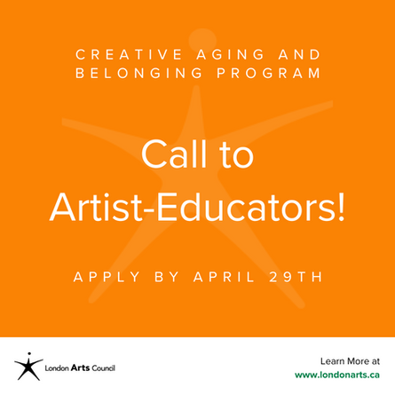 - CLOSED - Call to Artist-Educators: Creative Aging and Belonging Program