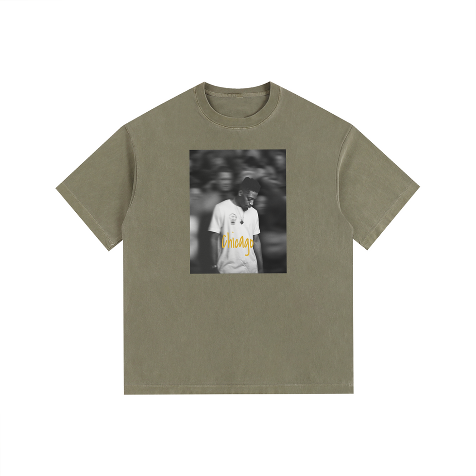 Miniature : Oversized fit T-shirt Vintage washed CHICAGO