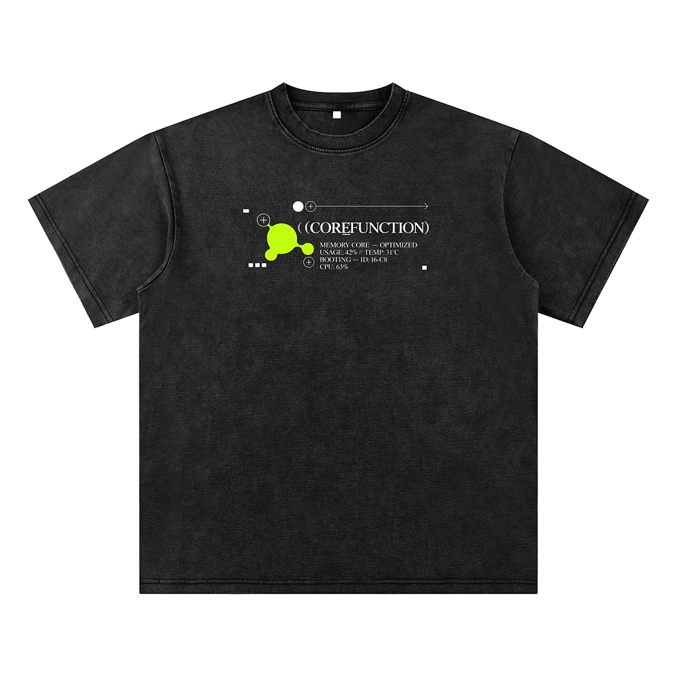 Thumbnail: CORE_FONCTION Bamboo Slub Snow Washed T-Shirt