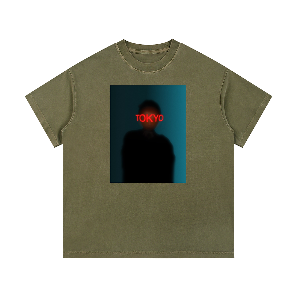Miniature : Vintage Wash Cotton T-Shirt TOKYO