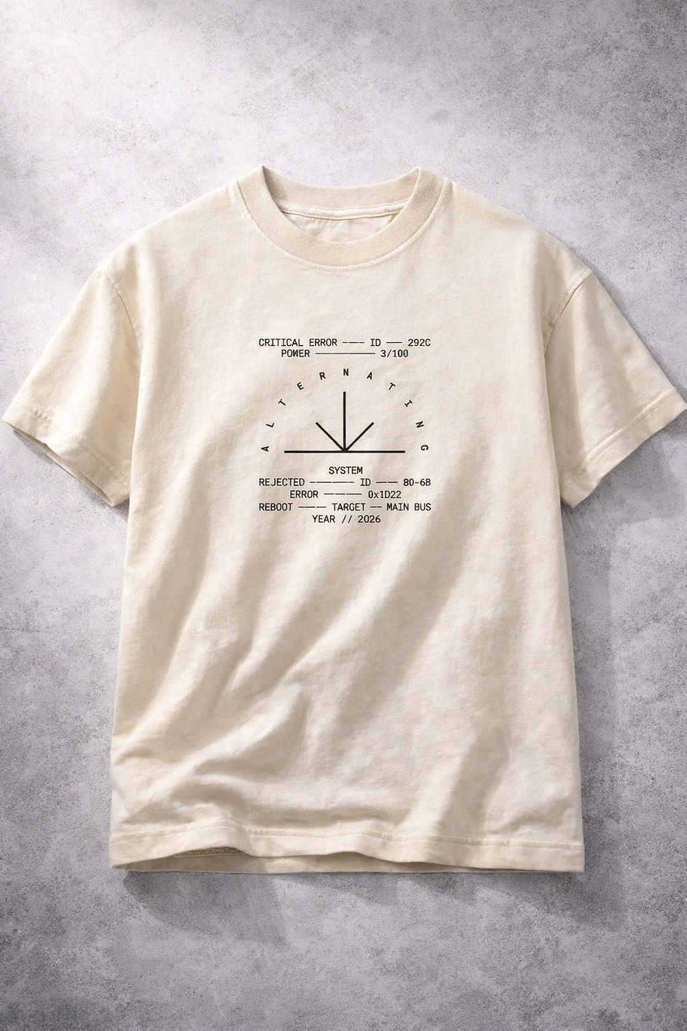 Thumbnail: ALTERNATING Clean minimal technical graphic Vintage T-Shirt
