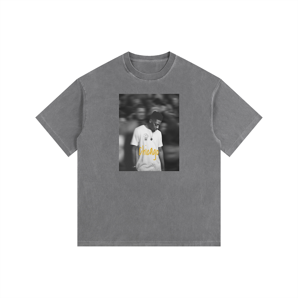 Miniature : Oversized fit T-shirt Vintage washed CHICAGO