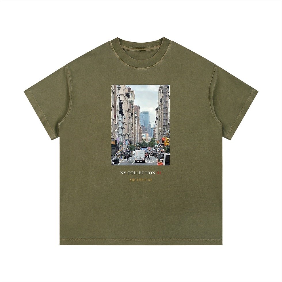 Thumbnail: COZ Vintage Wash Cotton T-Shirt Raw NY