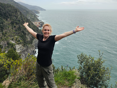 Heather Martin hiking Cinque Terre