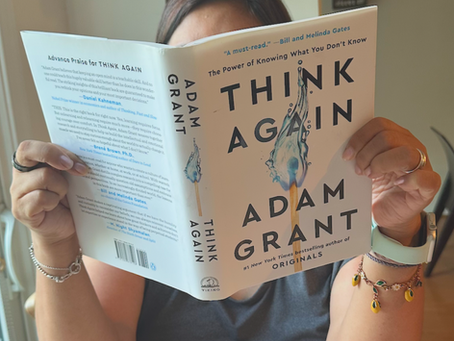 Ashley Cheung reading Think Again by Adam Grant