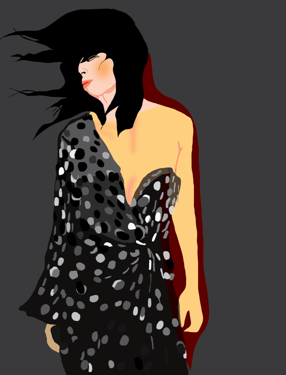 Saint Laurent Flock. FE314