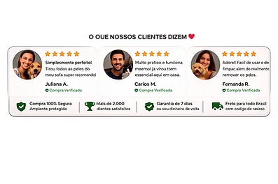 Avaliações de clientes