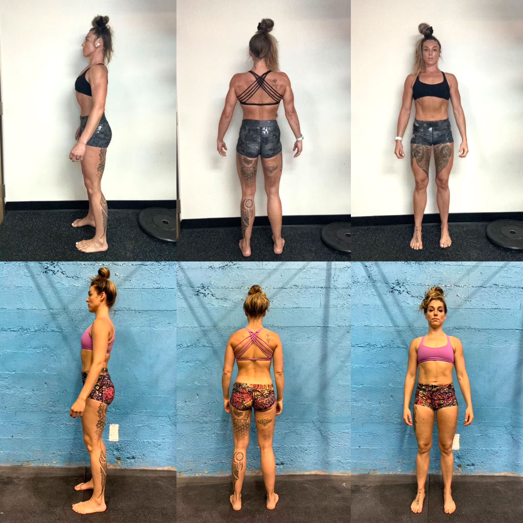 Before and after posture correction 2