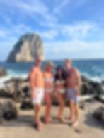 couples at La Fontelina beach club in capri