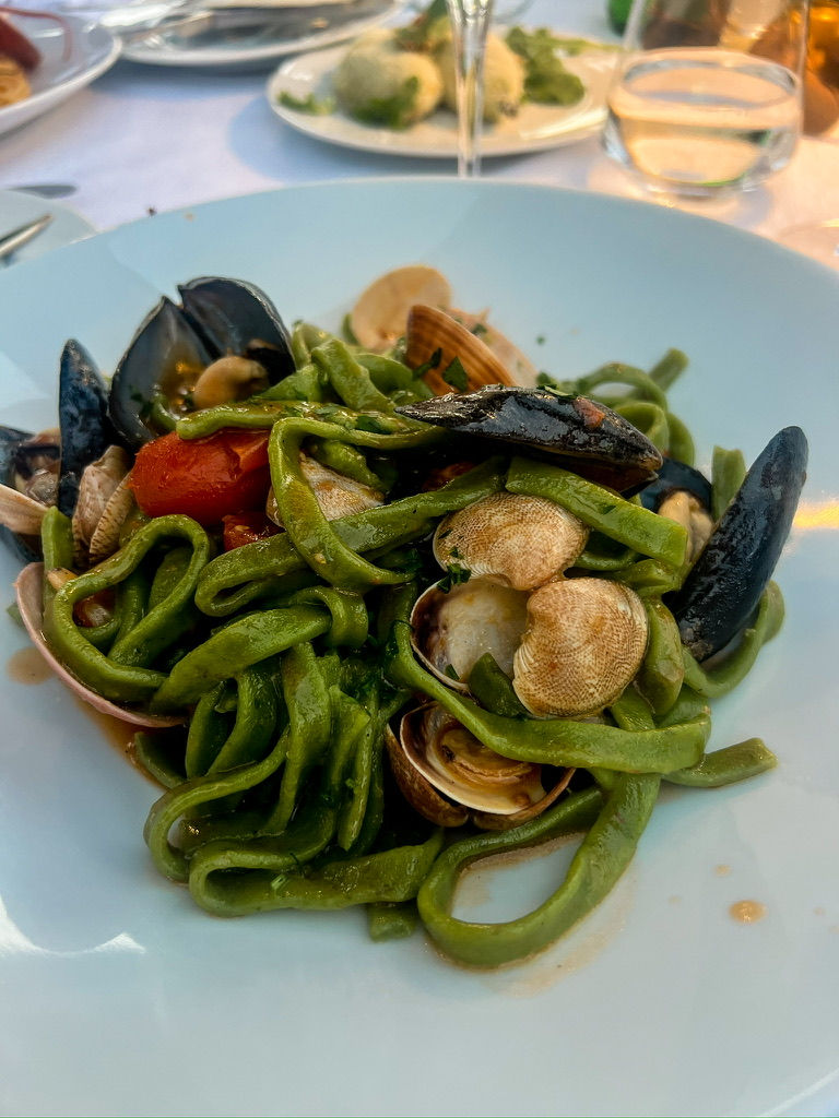 seafood pasta in italy
