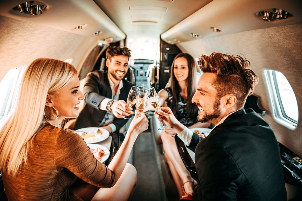private jet vs first class
