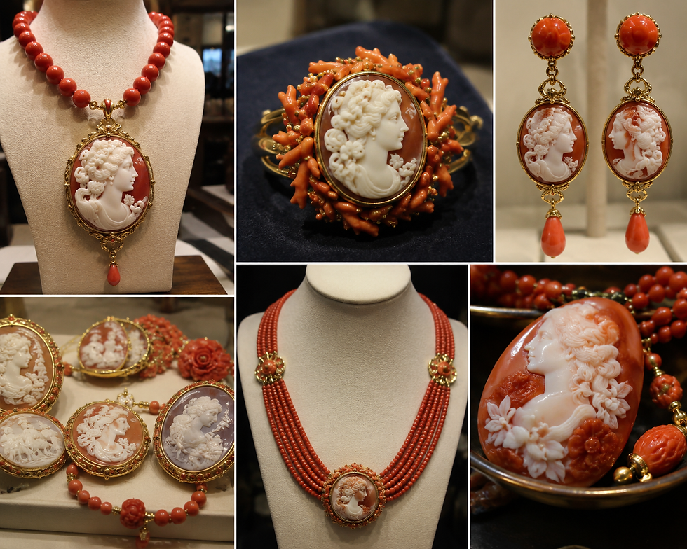 coral jewelry from Museo del Corallo in Piazza Duomo, Ravello