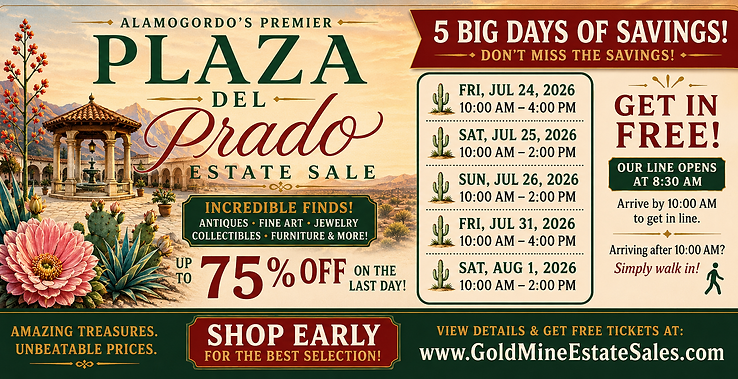 Plaza Del Prado Estate Sale