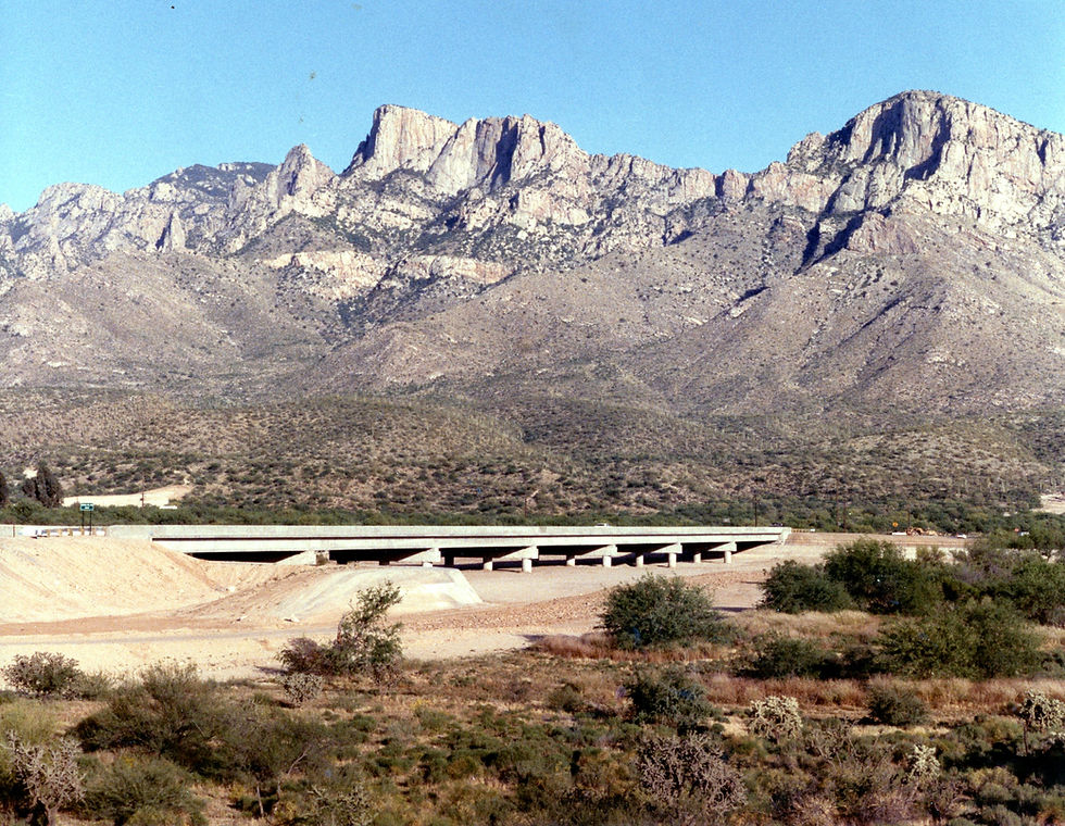 New SR 77 Bridge over Canada Del Oro Wash 1985