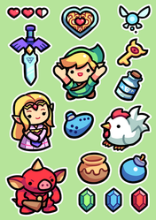 Zelda stickers