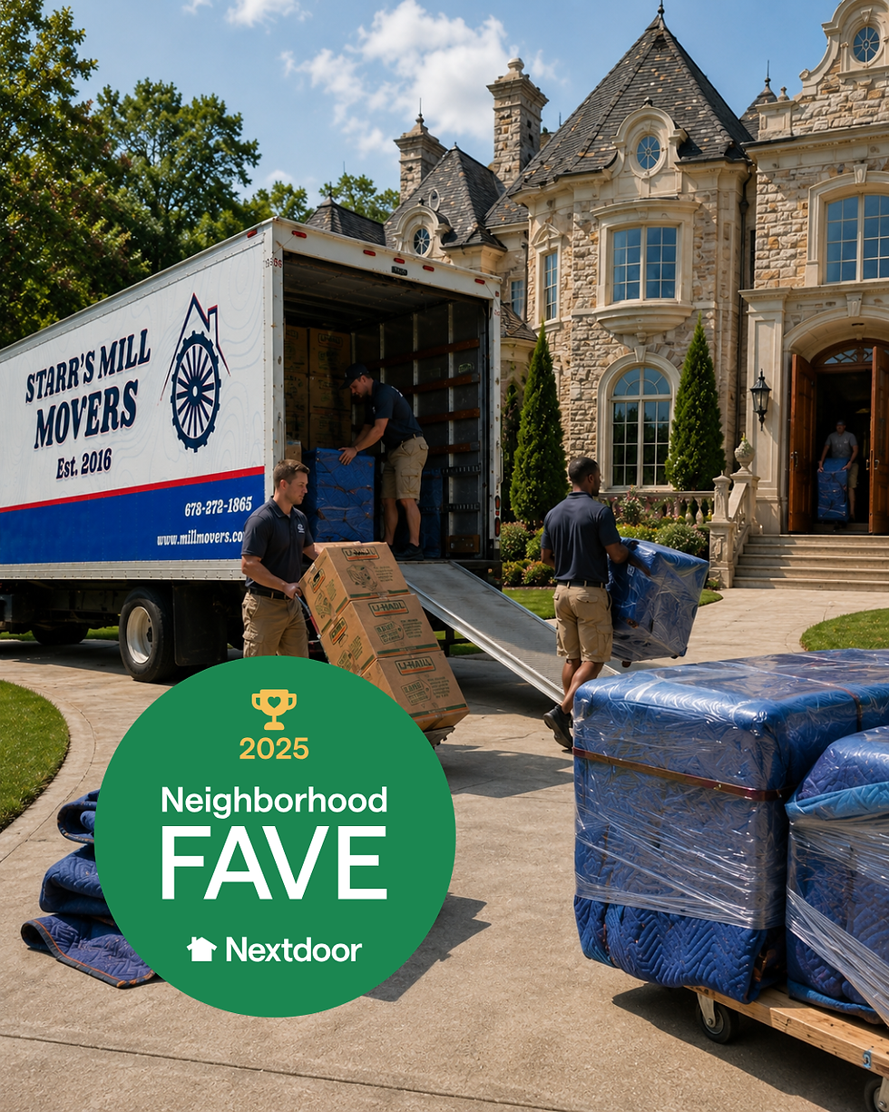 Local movers in Fayette County loading a truck professionally.