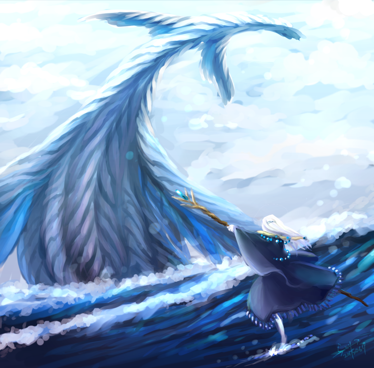 20150619・「水歩きの魔導士」「巨大な水棲生物」