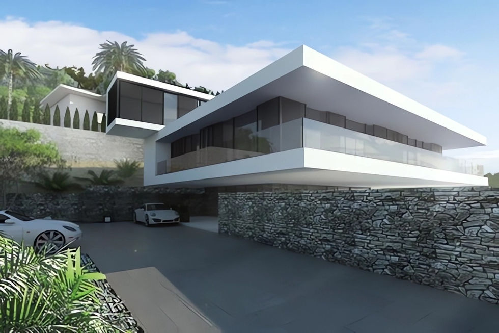 casas modernas campestres de lujo fachada de esquina arquitectos de casas Cali