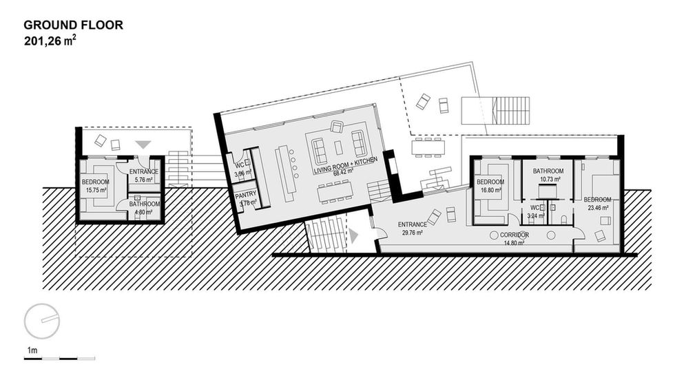 planos de casas modernas campestres arquitectos Cali