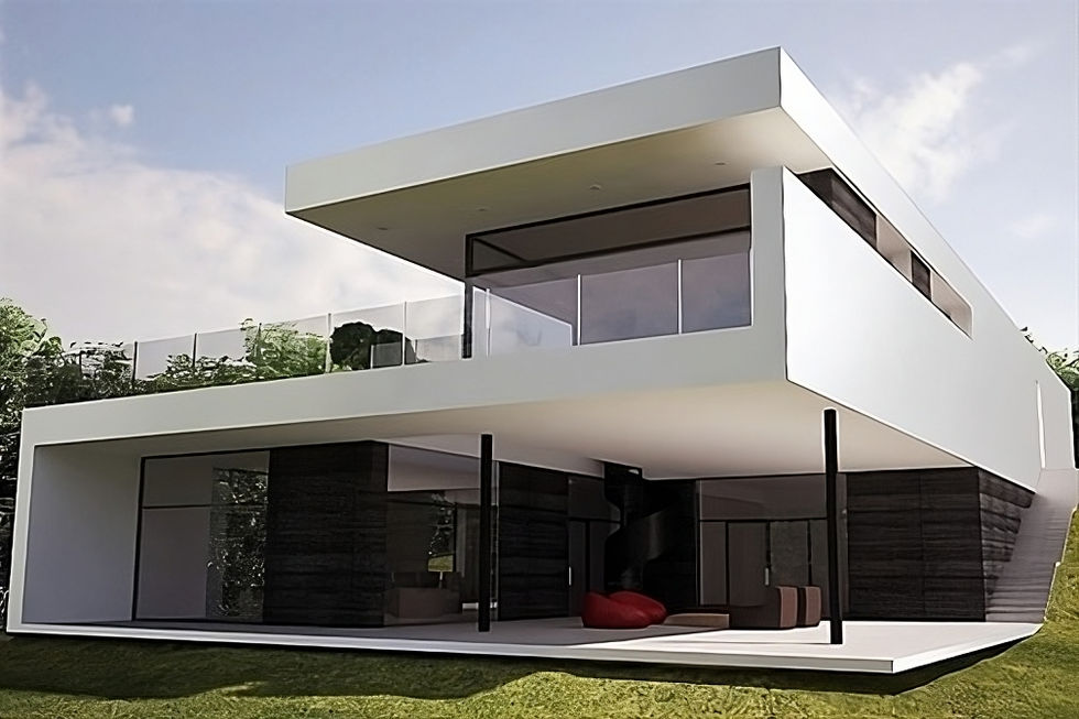 fachadas de esquina de casas modernas campestres arquitectos de casas Cali