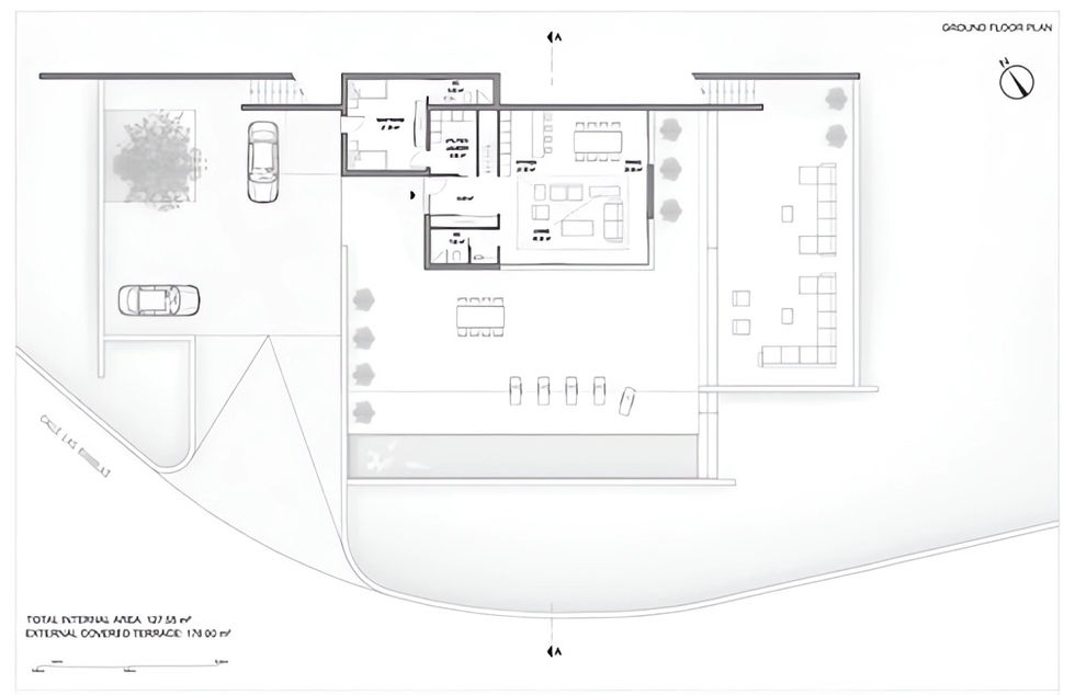 planos de casas modernas campestres con terraza y piscina arquitectos de casas Cali