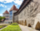 Medieval city wall in Tallinn, Estonia
