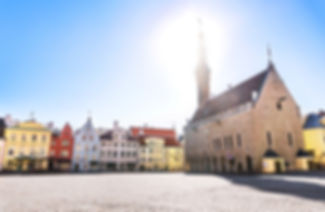 Town hall square in Tallinn Estonia