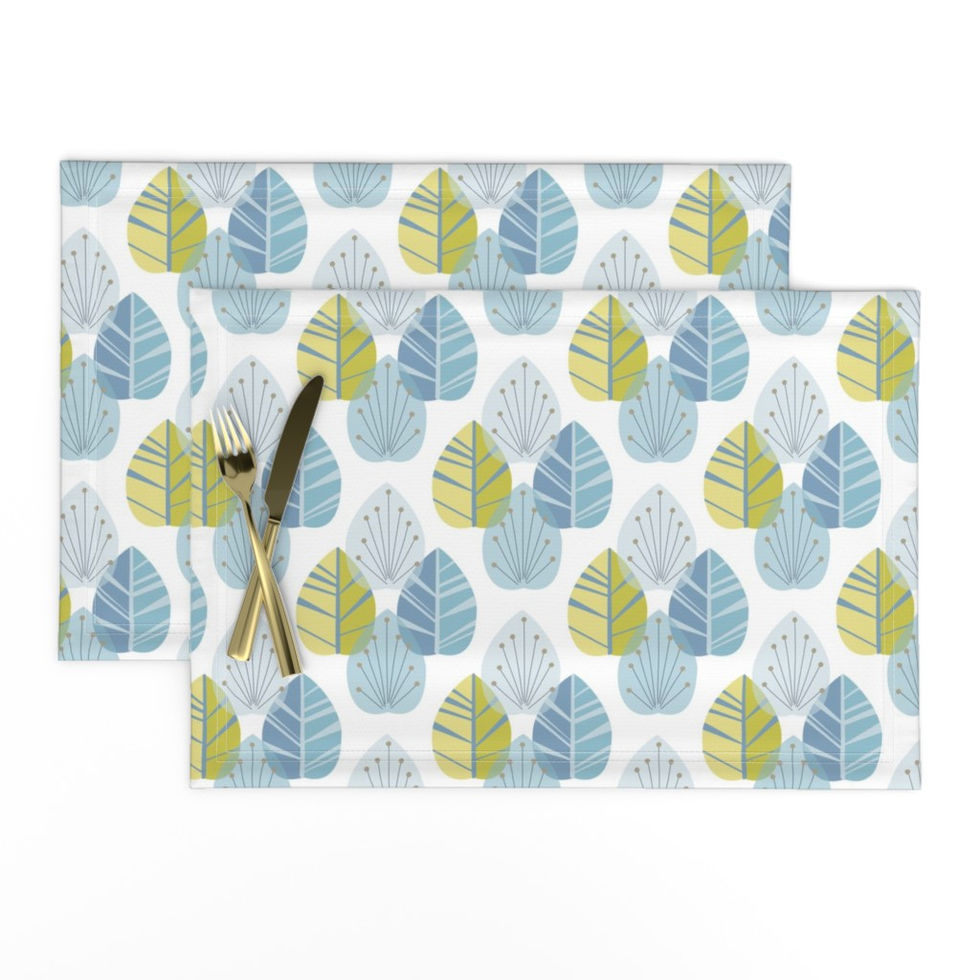 Mid Century Modern Leaves