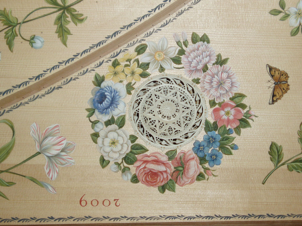 Harpsichord Soundboard Decoration