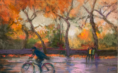 Riding by Central Park