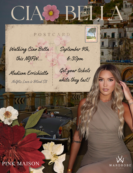 Pink Maison NYFW Celebrity Promo Flyer