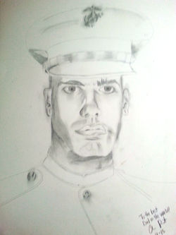 Bily as a Marine