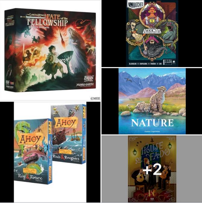 New Boardgames accept for Pre-order